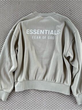 Fear of God essentials mens classic fit fleece crewneck sweater